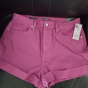 Wild Fable pink denim Highest Rise Mom Shorts